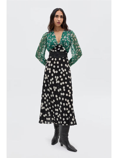 Bohemian Dreamy Floral Print Midi Dress