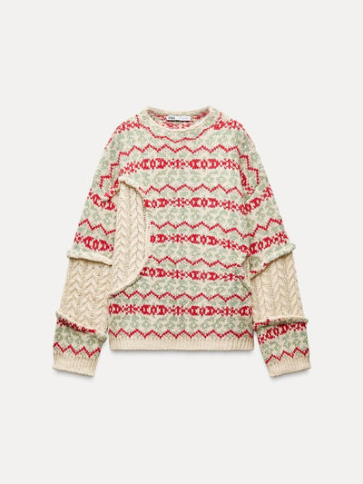 Jacquard Knit Sweater