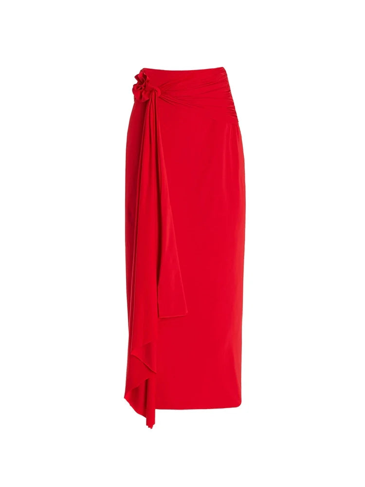 One-Shoulder 3D Floral Honeymoon Swimsuit