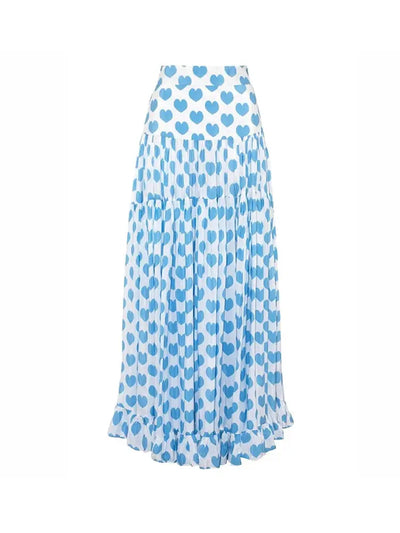 Printed One-Piece Skirted Swimsuit Set