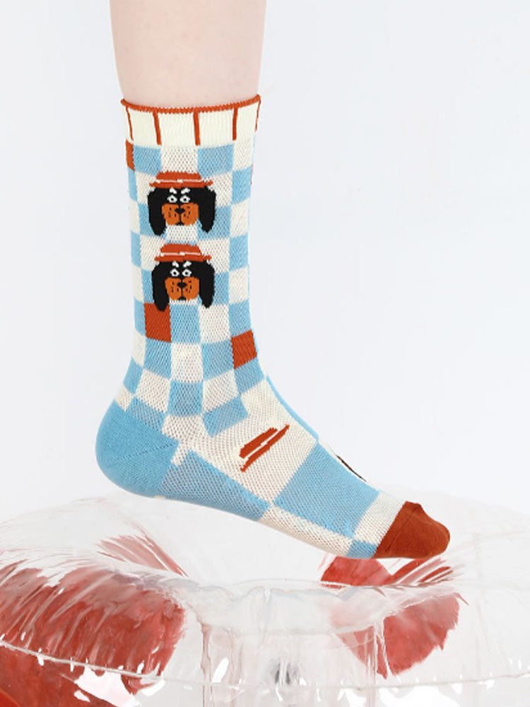Cartoon Puppy Pattern Socks
