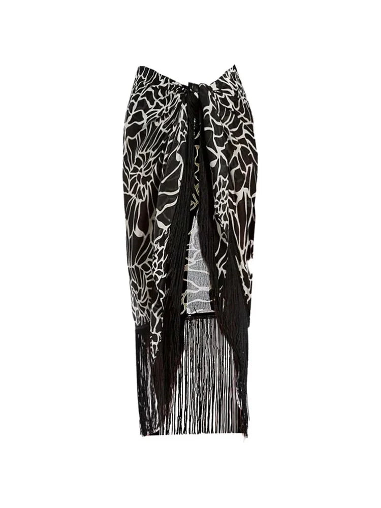 Reversible Ruffle Print Bikini Set