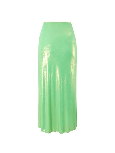 Mint Green Rhinestone Halter Bikini Set