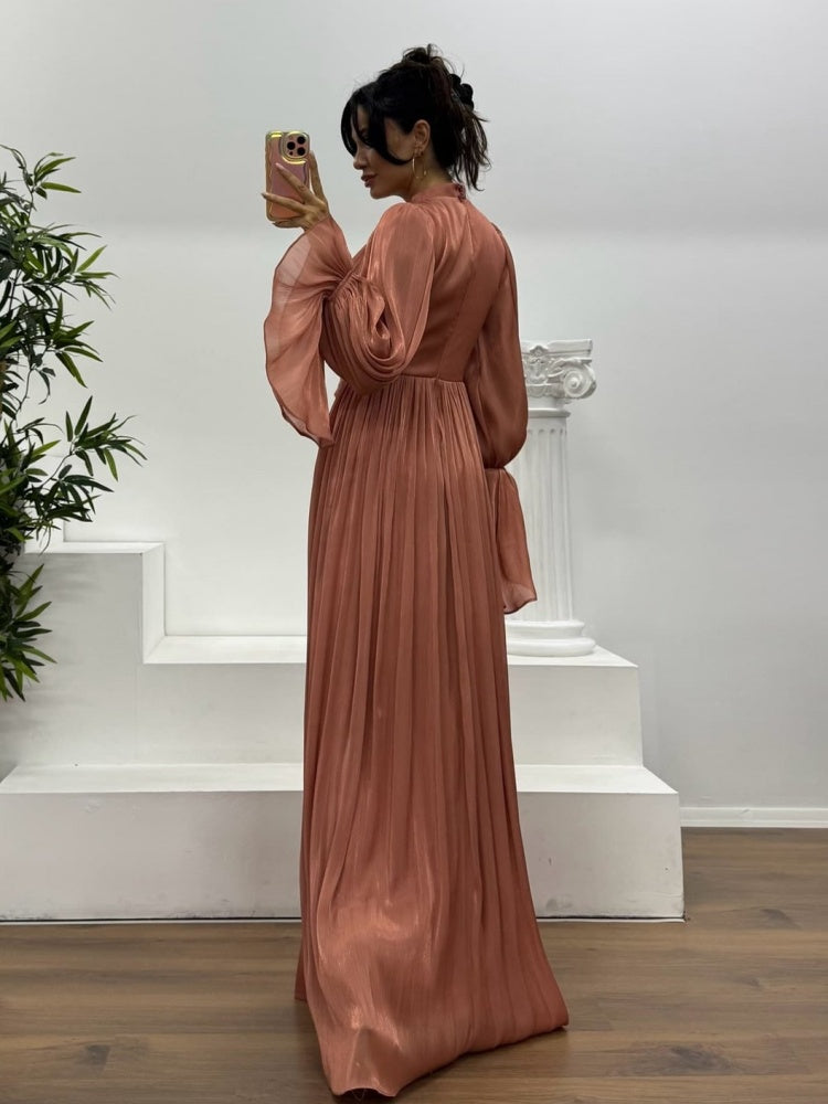 French  Inspired  Waist  Maxi Dress