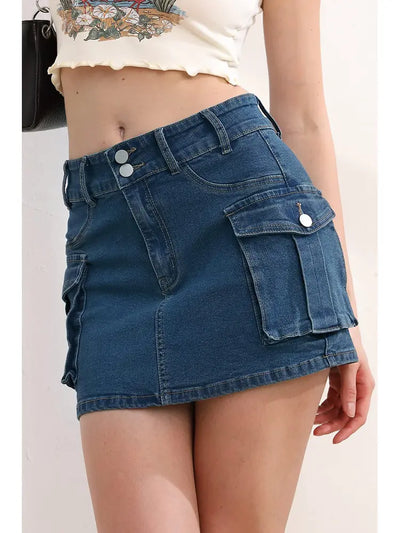 Street Style Low-Waist Skirt