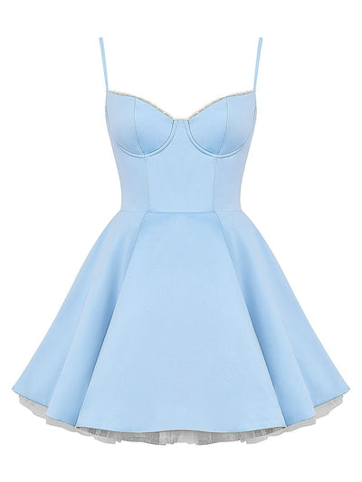 Cinderella Blue Tulle Mini Dress