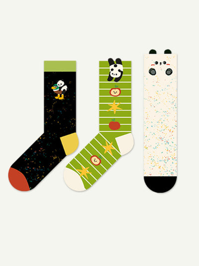 Cartoon Panda Pattern Socks