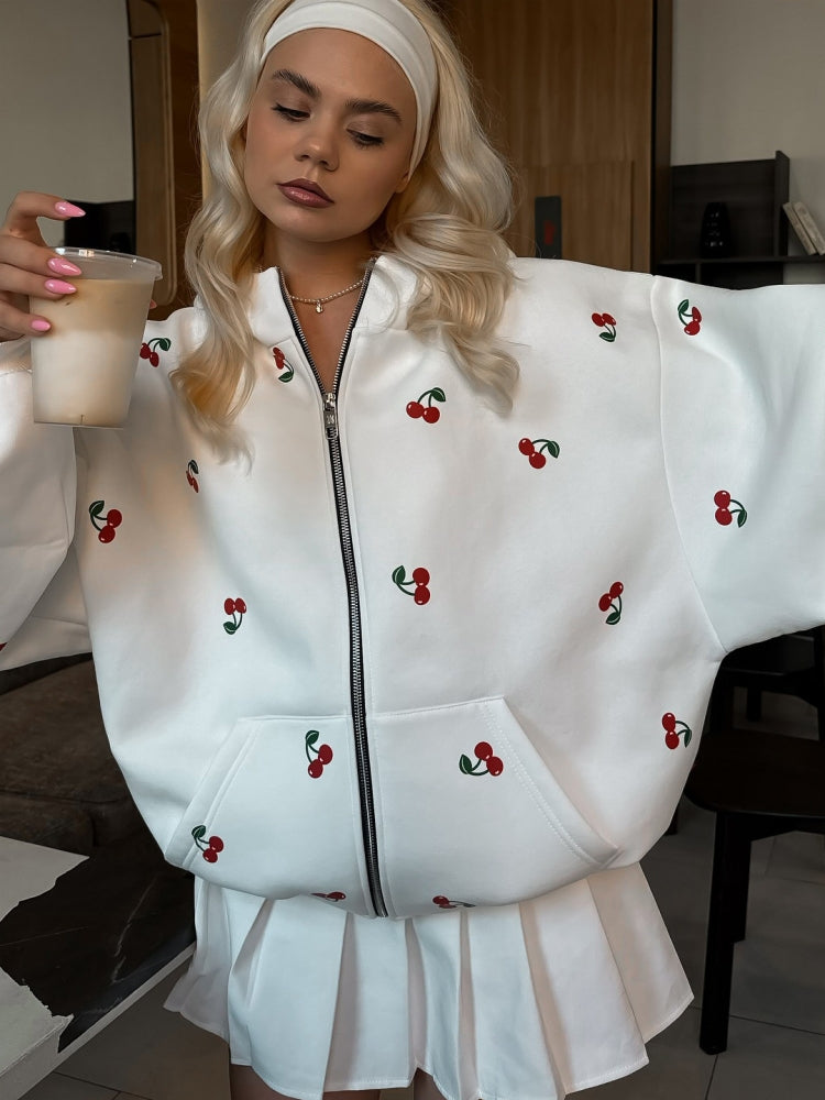 Trendy Zip Up Hoodie