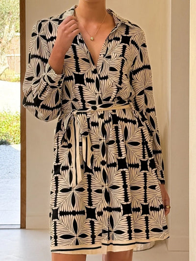 Long Sleeve A-Line Resort Dress