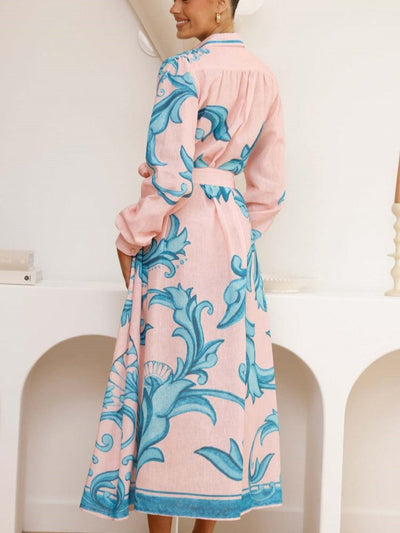 Summer Belted Midi Dress