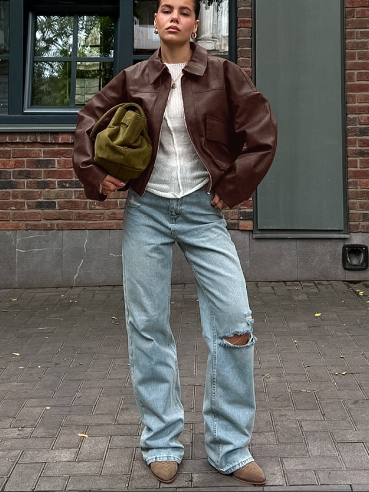 Vintage Pilot Leather Jacket