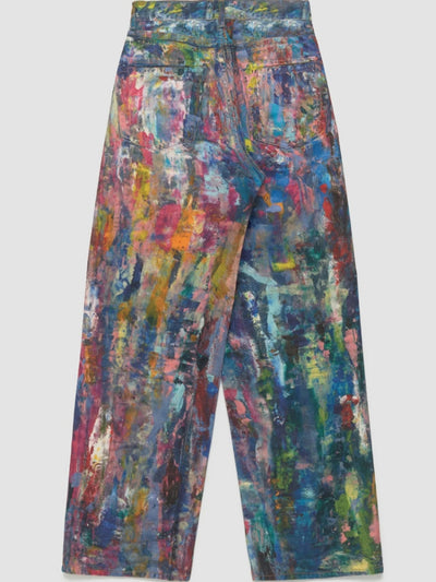 Multicolor Painter-Print Jeans