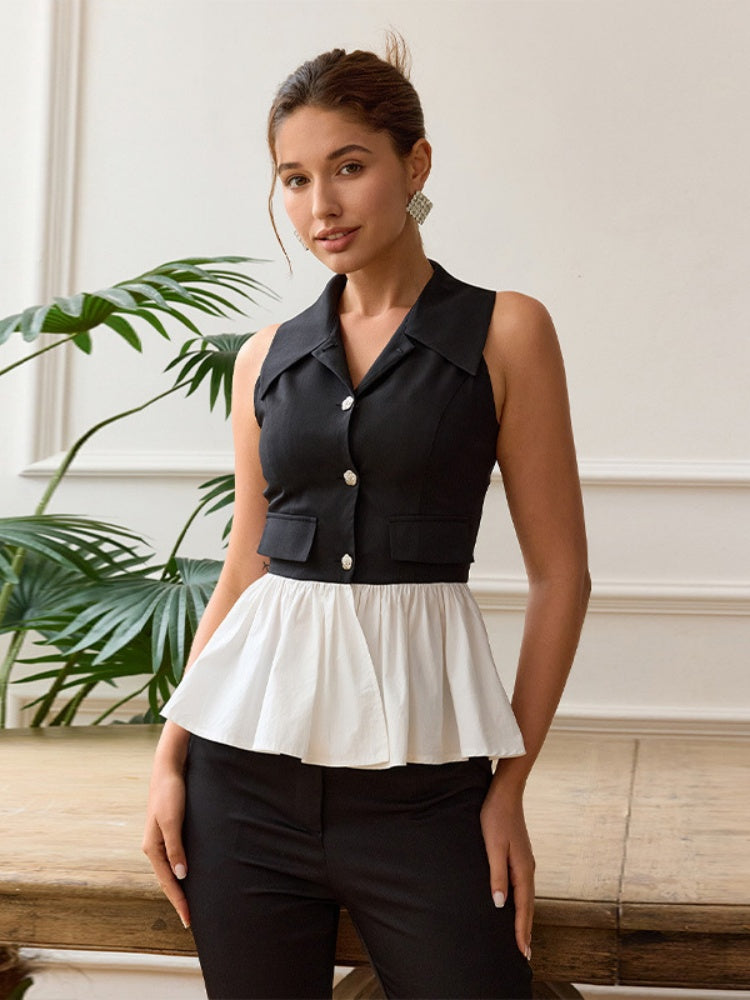 Designer Peplum Statement Top