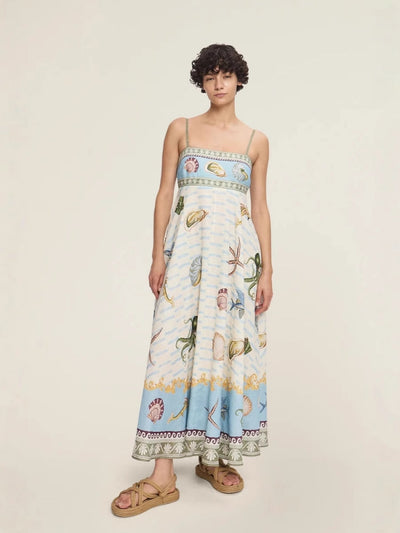 Creative Print Beach Dress