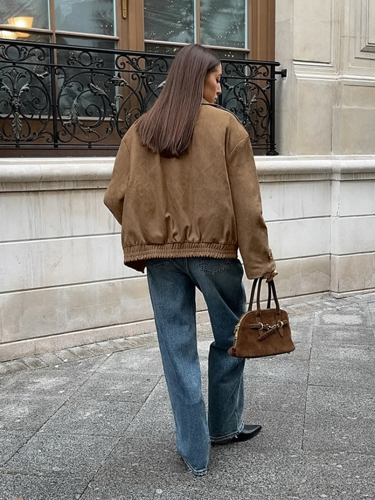 Casual Suede Overshirt