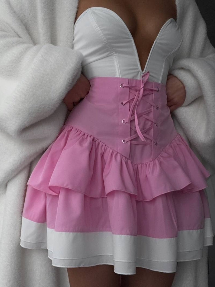 Tiered Ruffle Skirt Set