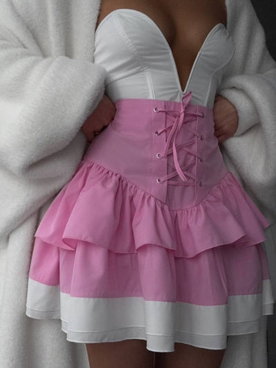 Tiered Ruffle Skirt Set