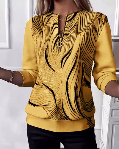 Stella® | Casual Printed Zip Sweatshirt