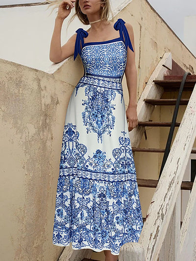 Boho Print One Piece Swimsuit