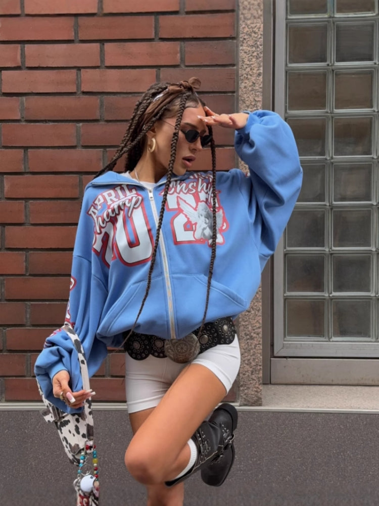 Graphic Print Hoodie