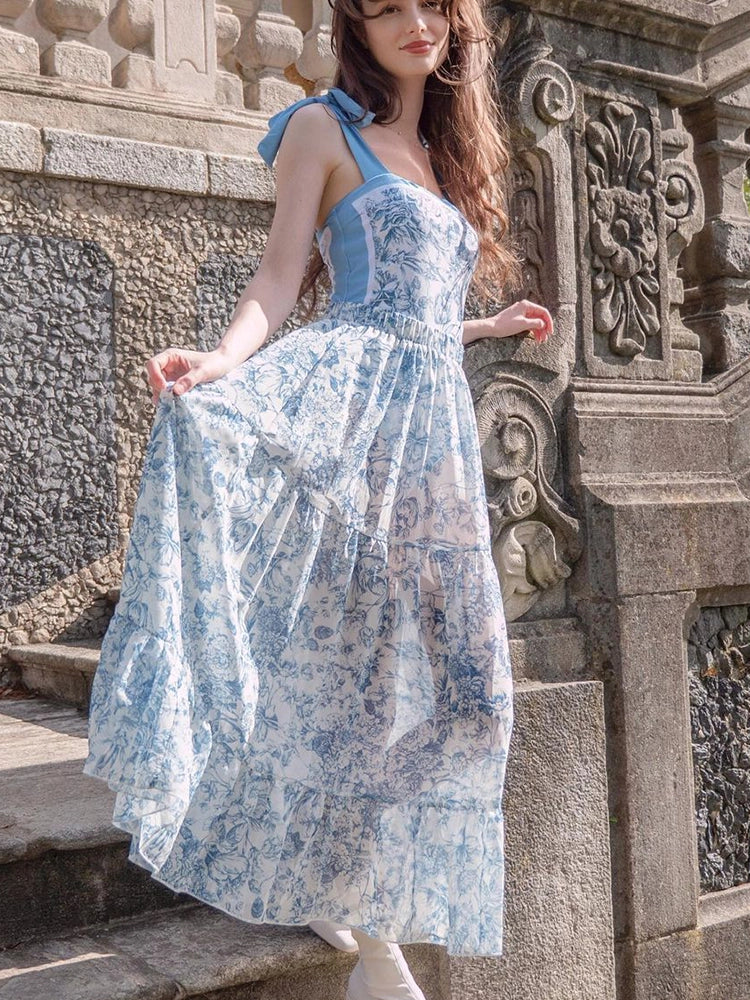 Reversible Tie Back Swimsuit and Skirt Set