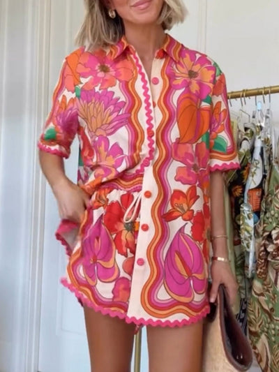 Casual Printed Shirt Outfit