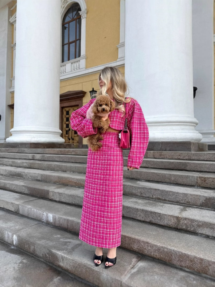 Autumn Checkered Suit