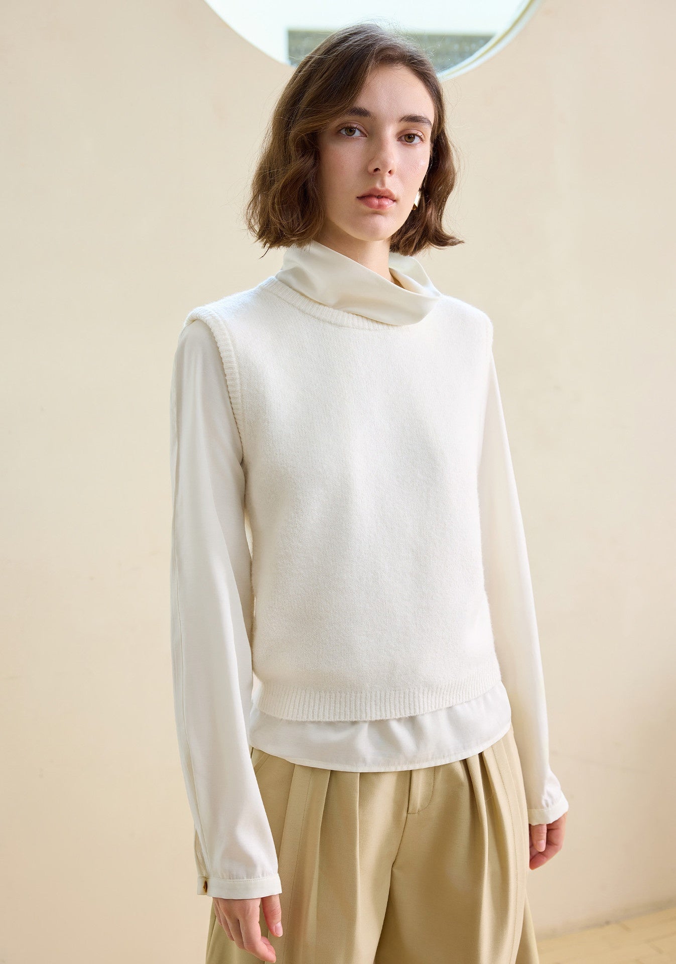 Autumn Layering Vintage Wool Vest