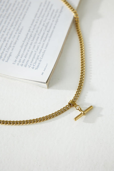 18k Gold Plated Locked In Heaven Necklace Gold