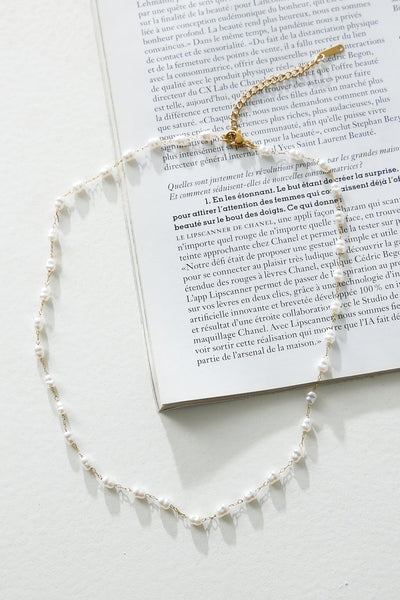 18k Gold Plated Freshwater Necklace Gold