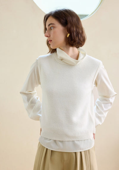 Autumn Layering Vintage Wool Vest