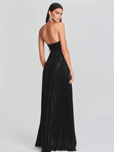 Sophisticated Knotted Slit Evening Gown