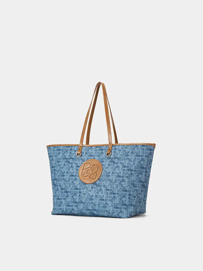 Woven Luxe Tote Bag for Women
