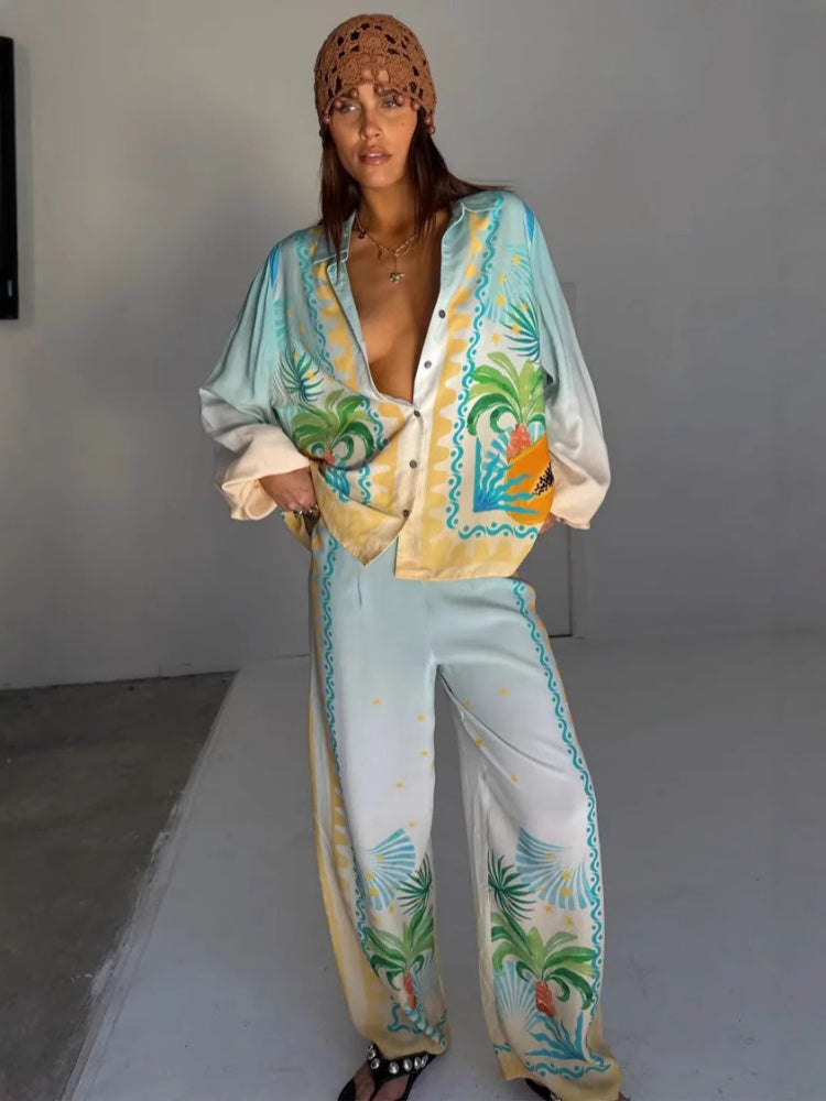 Trendy Linen Casual Set