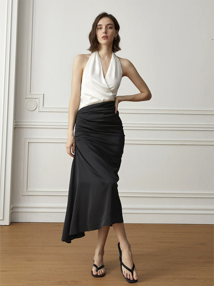 Parisian Style V-neck Halter Top