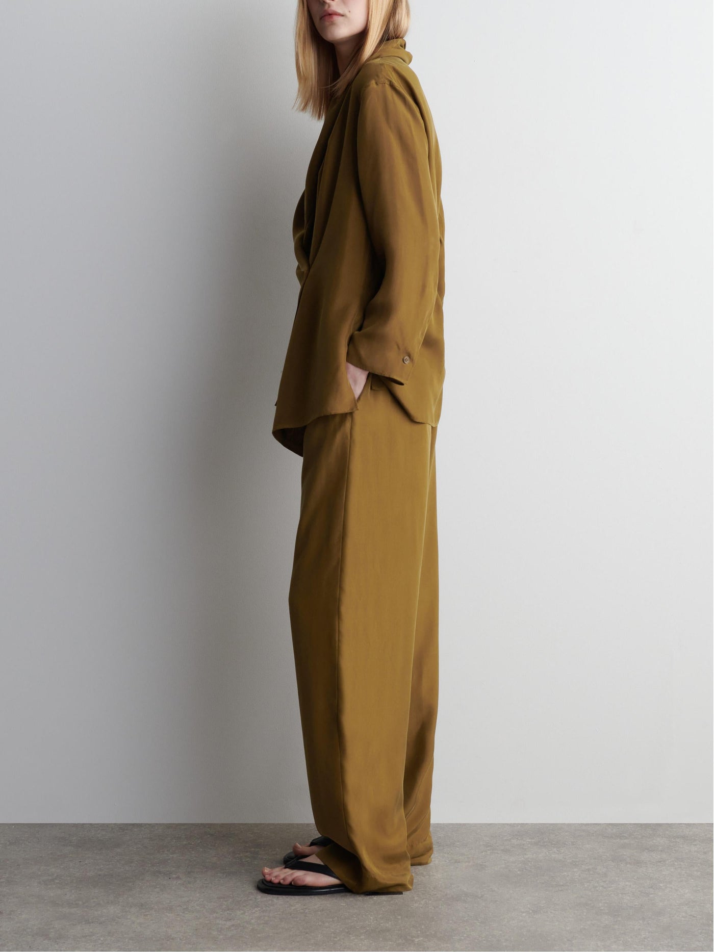 Shawl Lapel Suits Pants Set