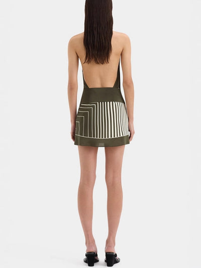 Summer Contrast Panel Dress