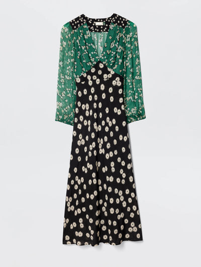 Bohemian Dreamy Floral Print Midi Dress