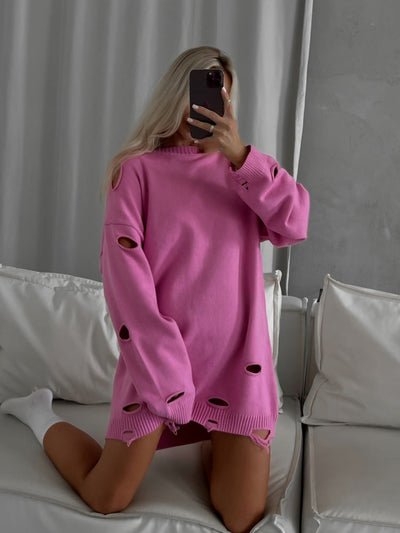 Distressed Oversized Knit