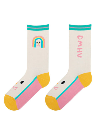 Cartoon Character Pattern Cotton Socks