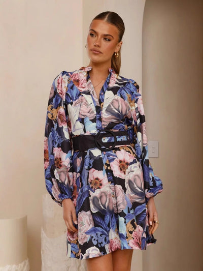 Casual Wrap Belted Dress