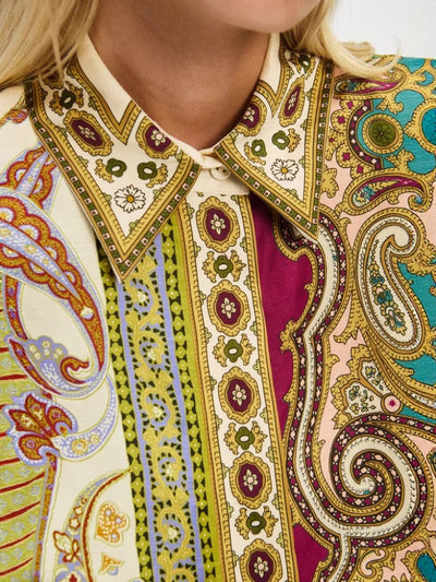 Shirt-Style Linen Dress