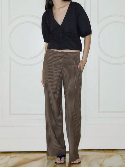 Folded Stripe Pants