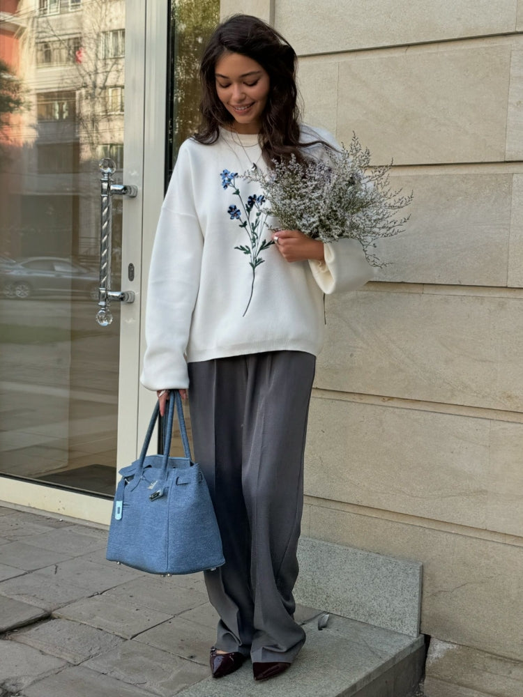 Long Sleeve Knit Pullover