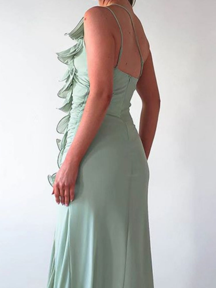 Sexy Ruched Midi Dress