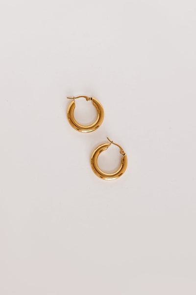 18k Gold Plated Power To Her Hoop Earrings Gold
