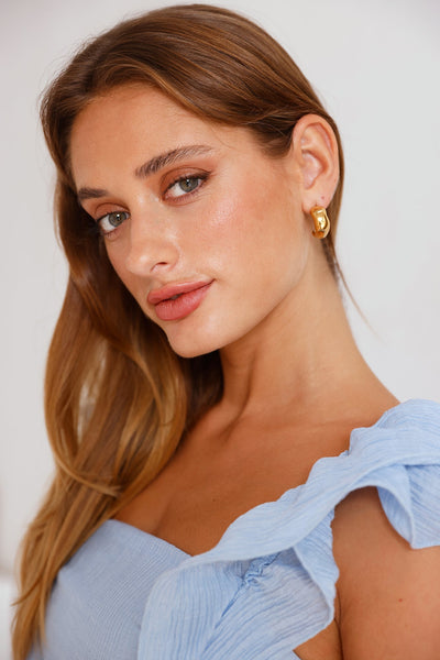 18k Gold Plated Havana Earrings Gold