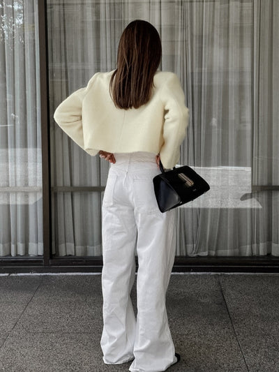 Round Neck Slim Jacket