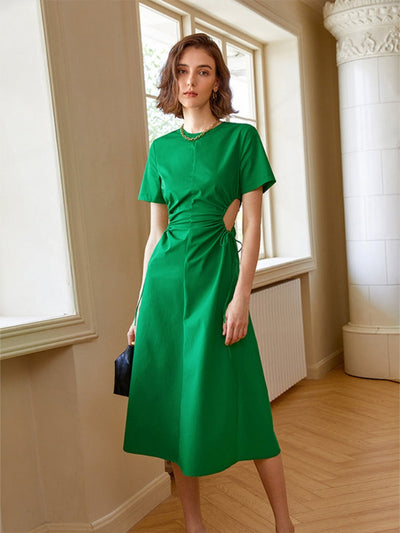 Designer Waist-Defining Midi