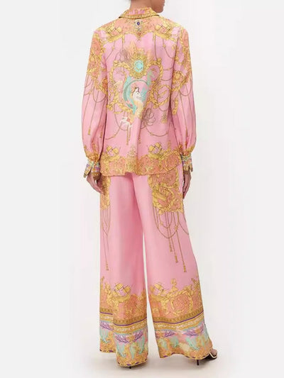 Pink Tropical Print Set